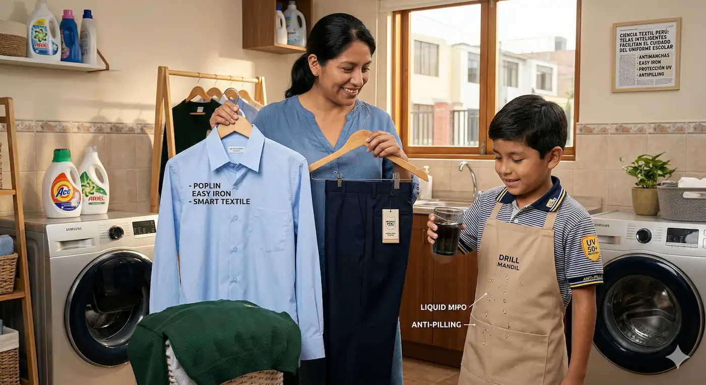 Ciencia textil: ¿Cómo las telas inteligentes facilitan el cuidado del uniforme?